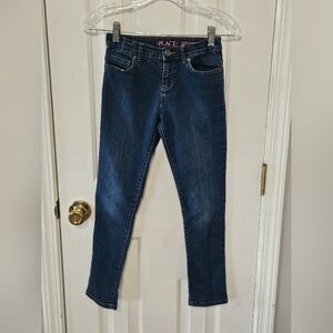 Childrens Place Girl's Dark Blue Skinny Jeans Size 10